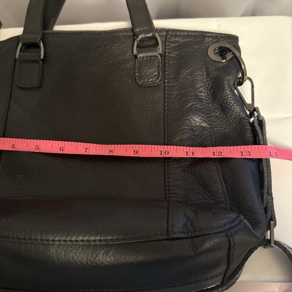 Hammitt Los Angeles Daniel Large Black Leather Crossbody Bag Purse Metallic - Picture 12 of 16